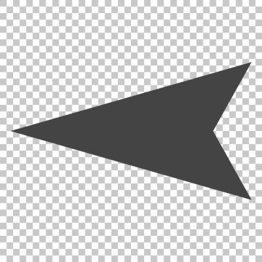 Ok ucu sol vektör simgesi