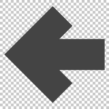 Ok sol vektör simgesi