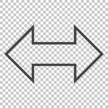 Exchange yatay vektör simgesi
