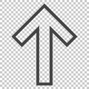 Yukarı Oklu Vektör Simgesi