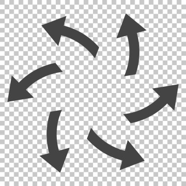 Santrifüj okları vektör simgesi