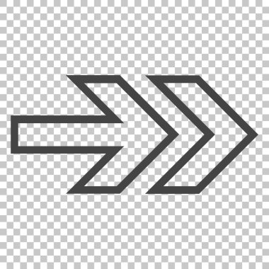 Yöne doğru vektör simgesi