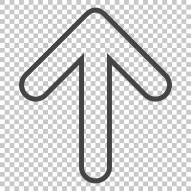 Vektör simge yukarı yönlü ok