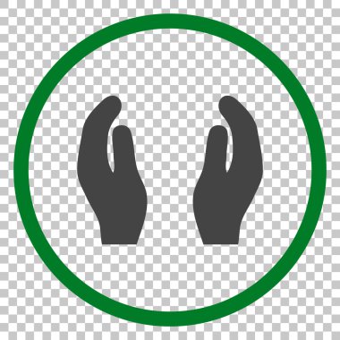 Bakım el vektör simgesi