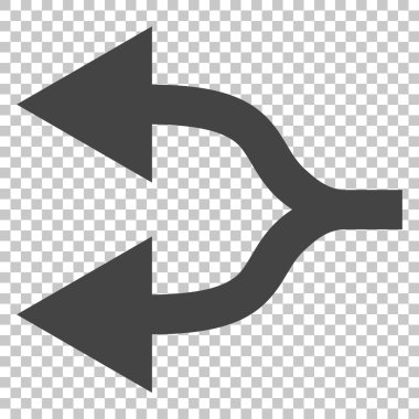 Split oklar sol vektör simgesi