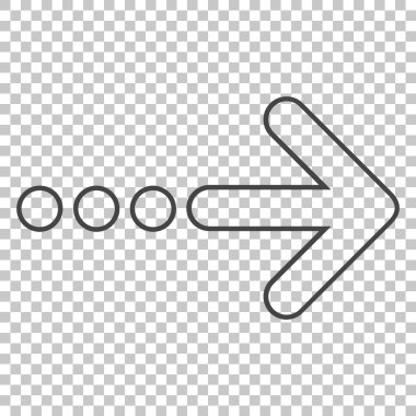 Doğru vektör simge göndermek