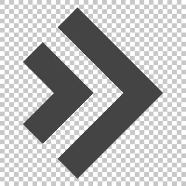 Üst karakter doğru vektör simgesi