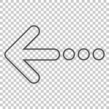 Sol vektör simge göndermek