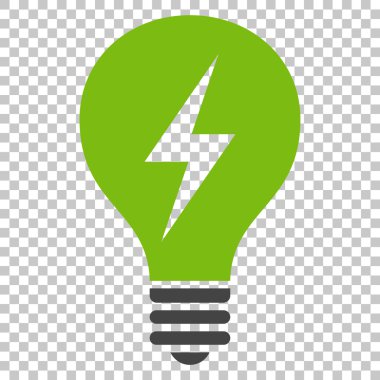 Elektrikli ampul vektör simgesi