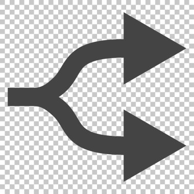 Split okları doğru vektör simgesi