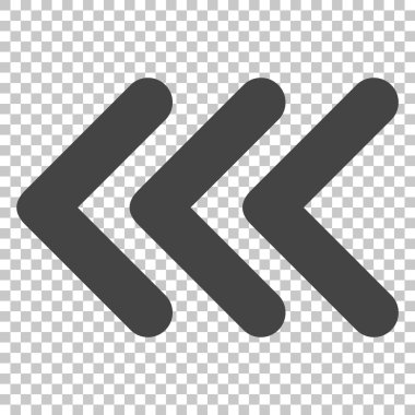 Üçlü ok ucu sol vektör simgesi