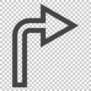 Doğru vektör simge açmak