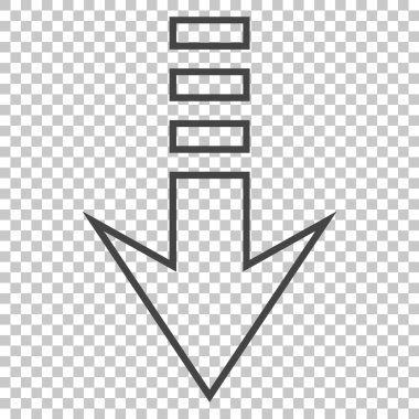 Aşağıya vektör simgesi gönder