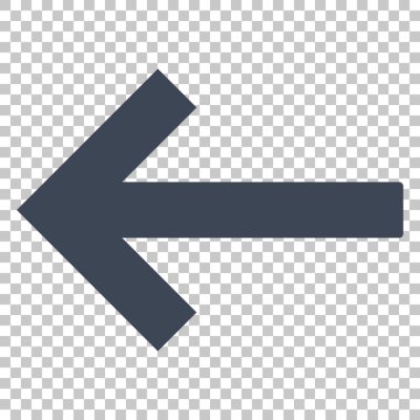 Sol Ok Vektör Simgesi