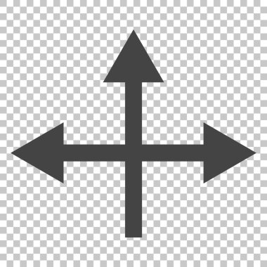 Kavşak yön vektör simgesi