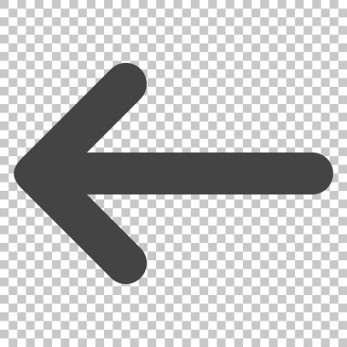 Ok sol vektör simgesi