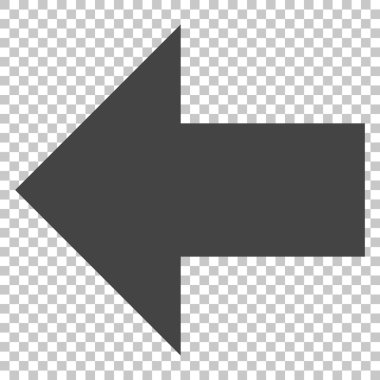 Ok sol vektör simgesi