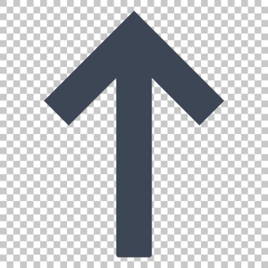 yukarı ok vektör simgesi