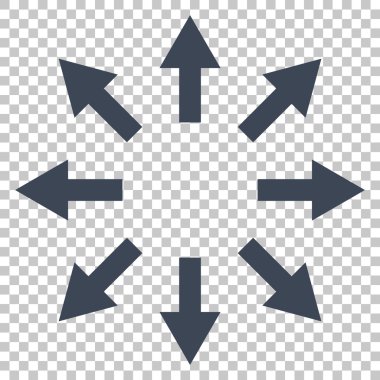 Radyal okları vektör simgesi