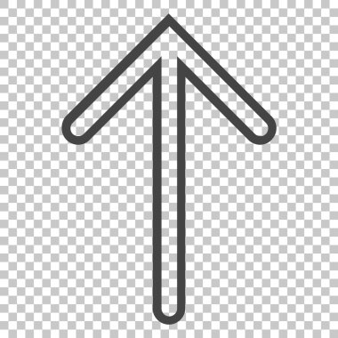 Yukarı Oklu Vektör Simgesi