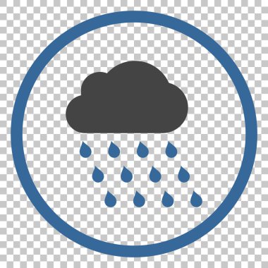 yağmur bulutu vektör simgesi