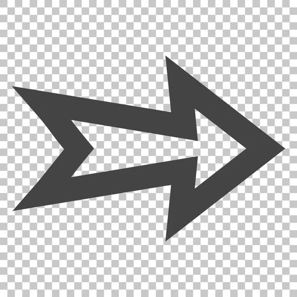Pil höger vektor ikon — Stock vektor