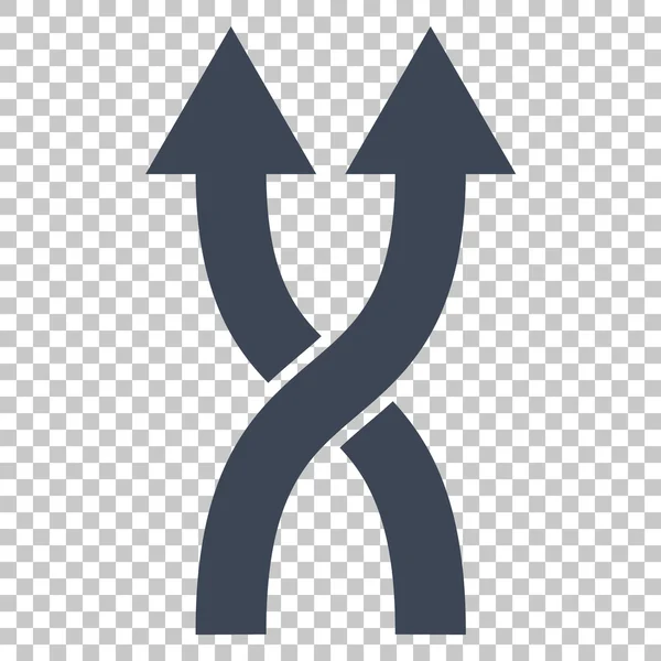 Shuffle Flechas arriba icono del vector — Vector de stock