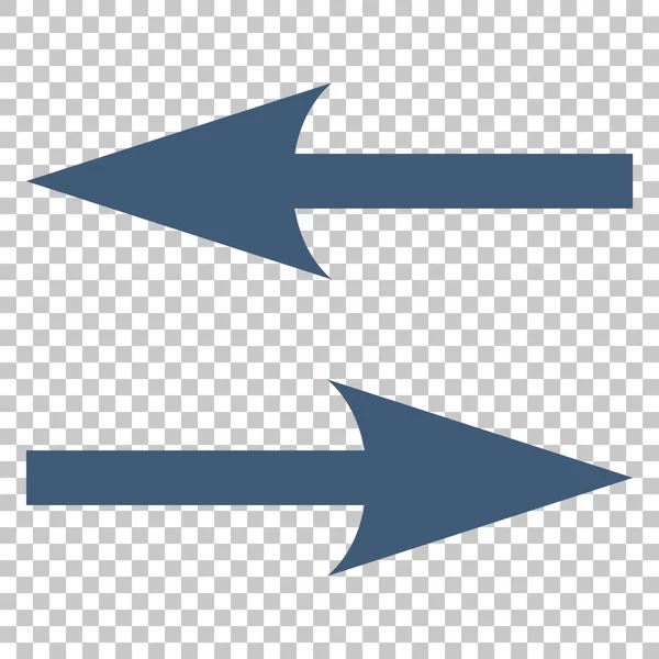 Flèches d'échange horizontales Icône vectorielle — Image vectorielle