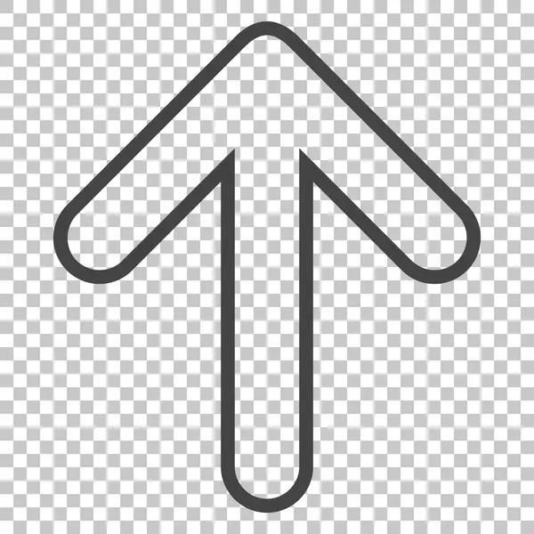 Arrotondato freccia su icona vettoriale — Vettoriale Stock