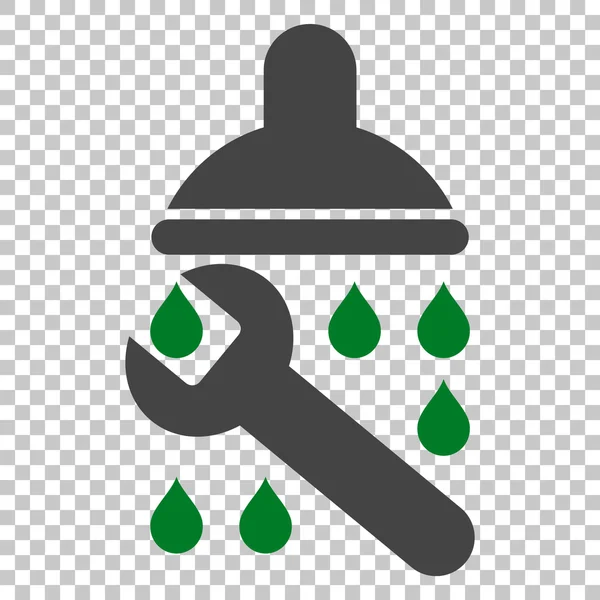 Shower Plumbing Vector Icon — Stock Vector