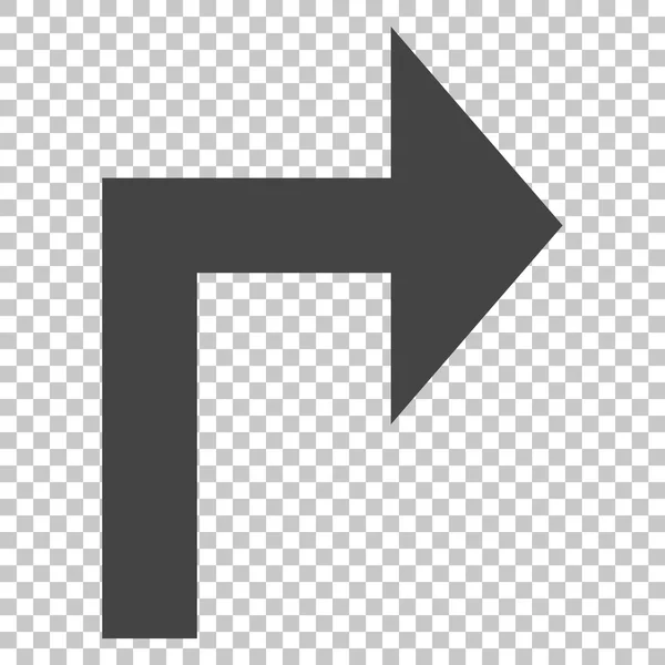 Rechts abbiegen Vektor Symbol — Stockvektor