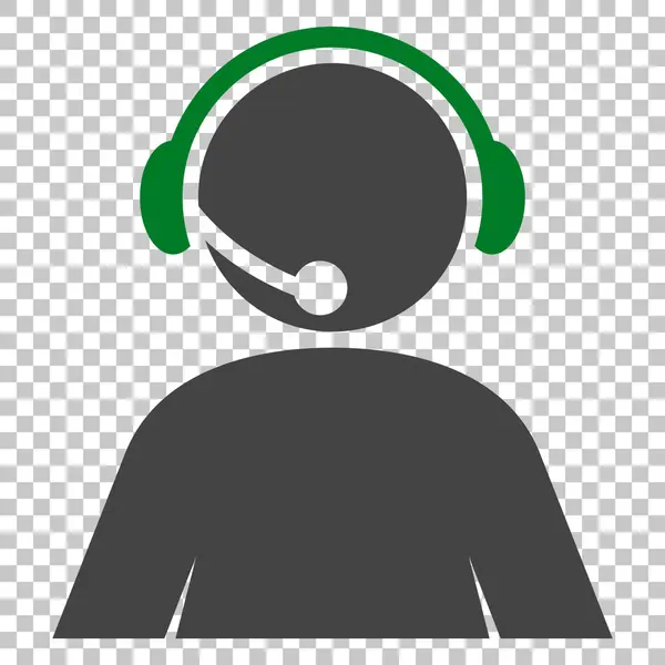 Callcenter-Betreiber Vektor-Symbol — Stockvektor