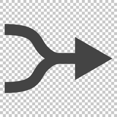 Ok sağ vektör simgesi birleştirmek