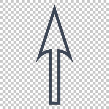 Vektör simge yukarı ok keskin