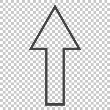 Yukarı Oklu Vektör Simgesi