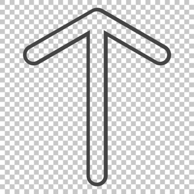 Yukarı Oklu Vektör Simgesi