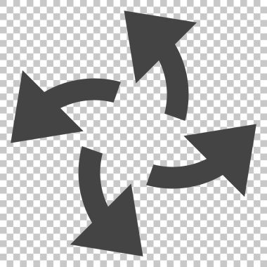 Santrifüj okları vektör simgesi