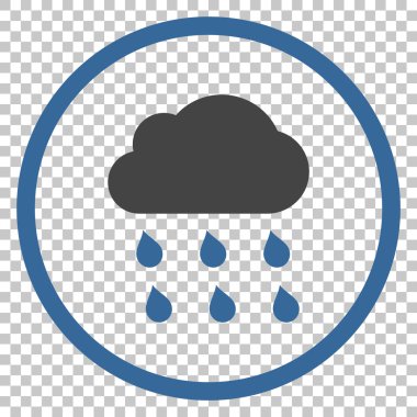 yağmur bulutu vektör simgesi