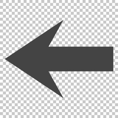 Ok sol vektör simgesi