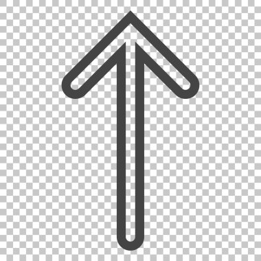 Yukarı Oklu Vektör Simgesi