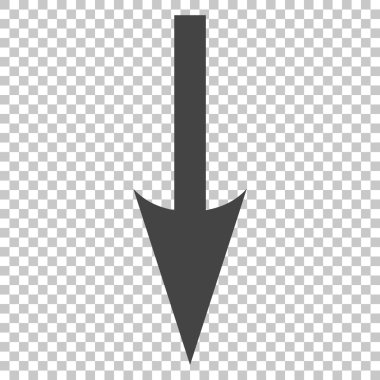 Vektör simgesi aşağı ok keskin