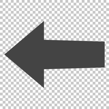 Ok sol vektör simgesi