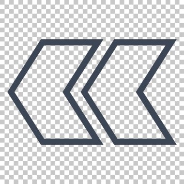 Shift Sol vektör simgesi