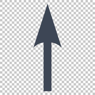 Vektör simge yukarı ok keskin