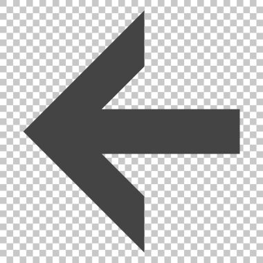 Ok sol vektör simgesi