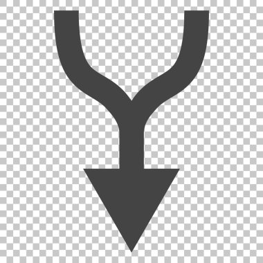 Vektör simgesi aşağı ok birleştirmek