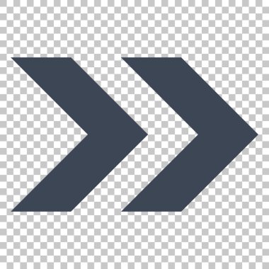 Üst karakter doğru vektör simgesi