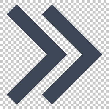 Üst karakter doğru vektör simgesi