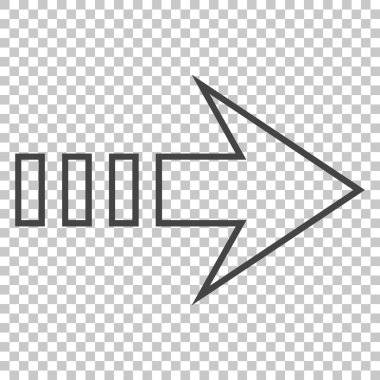 Doğru vektör simge göndermek