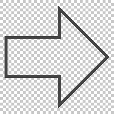 ok sağ vektör simgesi